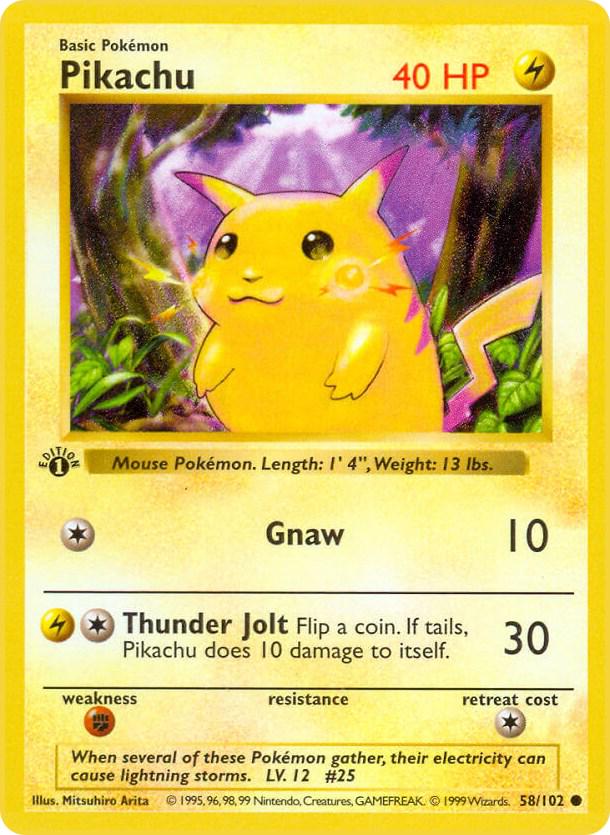 Pikachu 1st Edition